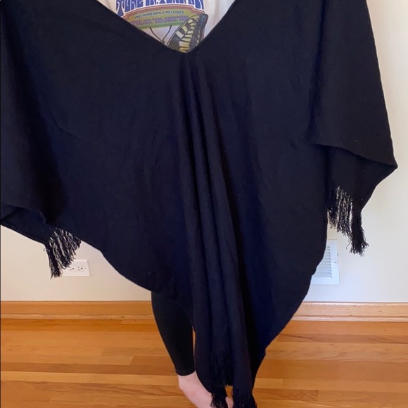 J.Crew Black Poncho - Picture 4 of 4